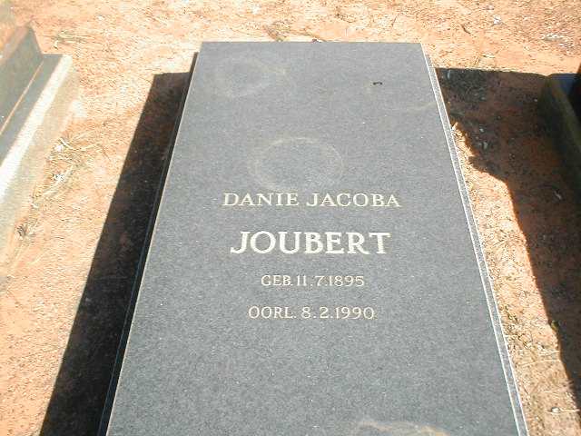 JOUBERT Danie Jacoba 1895-1990