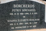 BORCHERDS Petrus Borchardus 1882-1972 & Susanna Elizabeth DE JAGER 1890-1959