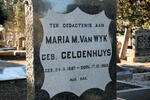 WYK Maria M., van neé GELDENHUYS 1887-1968