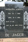 JAGER Magdalena Alberta, de 1908-1969