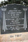 TOIT Mattheus, du 1887-1969 & Hester Maria Magdalena DE JAGER 1890-1970
