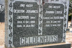 GELDENHUYS Dederik Johannes Jacobus 1888-1967 & Johanna Louisa KASSELMAN 1891-1997