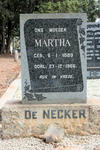 NECKER Martha, de 1889-1966