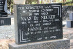 NECKER Naas, de 1901-1967 & Hannie DE JAGER 1901-1983