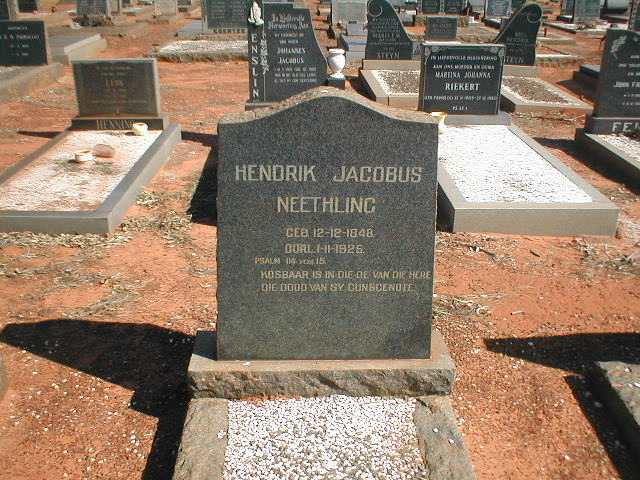 NEETHLING Hendrik Jacobus 1848-1925