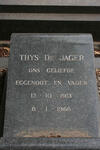 JAGER Thys, de 1913-1966