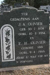 OLIVIER E.H. 1881-1966 :: OLIVIER J.A. 1874-1956