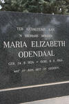ODENDAAL Maria Elizabeth 1876-1966