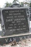 WYK Sara Johanna, van neé BRITZ 1911-1965