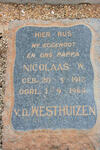 WESTHUIZEN Nicolaas W., van der 1912-1964