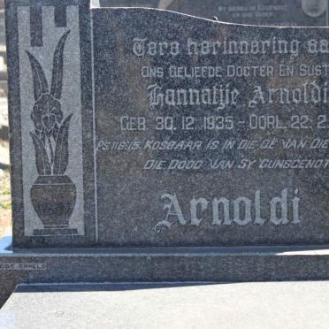 ARNOLDI Hannatjie 1935-1958