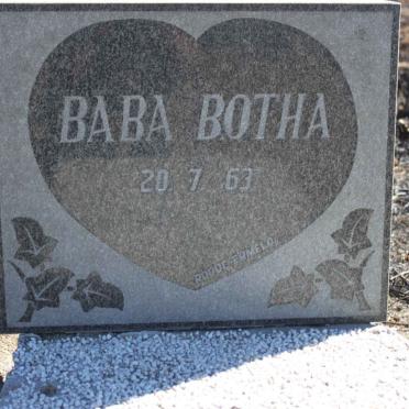 BOTHA Baba 1963-1963