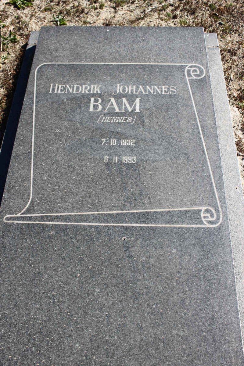 BAM Hendrik Johannes 1932-1993