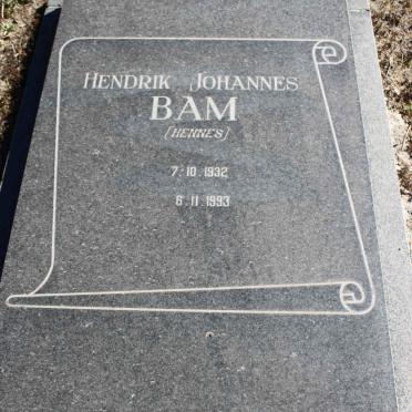 BAM Hendrik Johannes 1932-1993