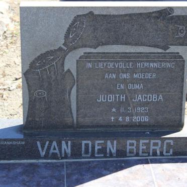 BERG Judith Jacoba, van den 1923-2006