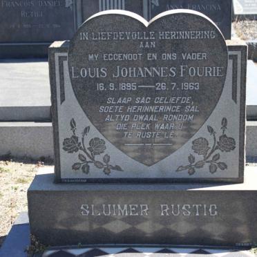 FOURIE Louis Johannes 1895-1963