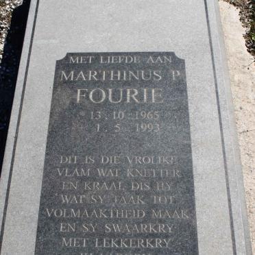 FOURIE Marthinus P. 1965-1993