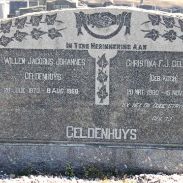 GELDENHUYS Willem Jacobus Johannes 1870-1960 &amp; Christina F.J. KOCH 1880-1956
