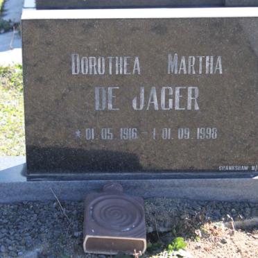 JAGER Dorothea Martha, de 1916-1998