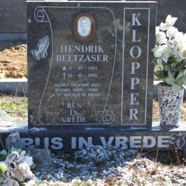 KLOPPER Hendrik Beltzaser 1913-1993