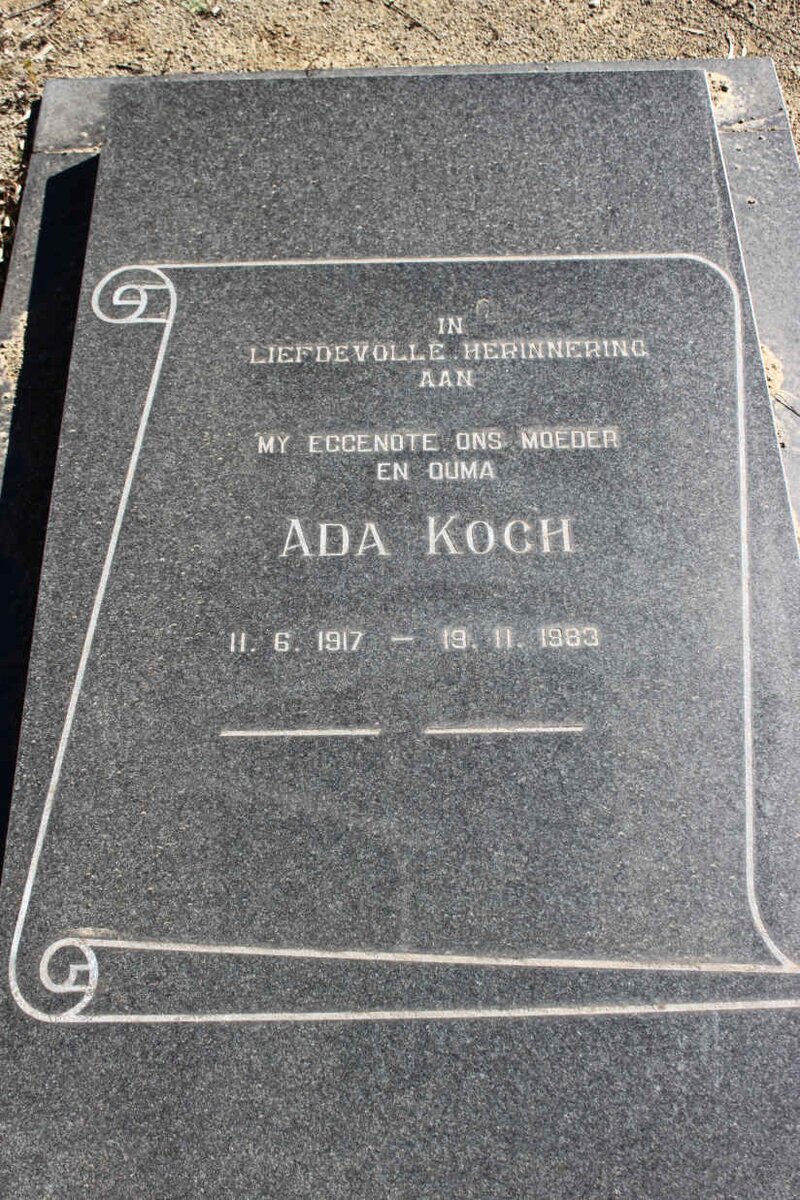 KOCH Ada 1917-1983