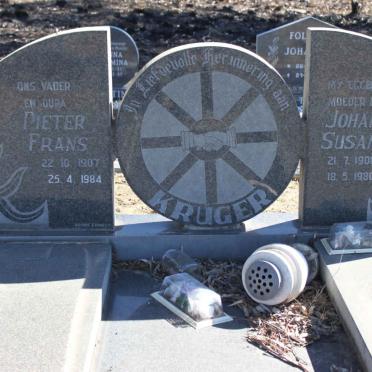 KRUGER Pieter Frans 1907-1984 &amp; Johanna Susanna 1908-1980