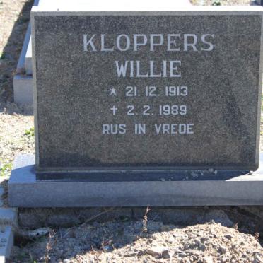 KLOPPERS Willie 1913-1989