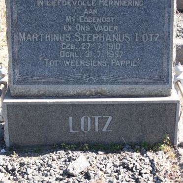 LOTZ Marthinus Stephanus 1910-1957