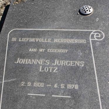 LOTZ Johannes Jurgens 1908-1978