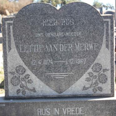 MERWE Lettie,van der 1874-1967