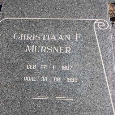 MURSNER Christiaan F. 1907-1990