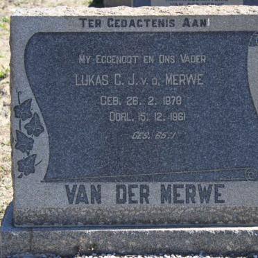 MERWE Lukas C.J., van der 1878-1961