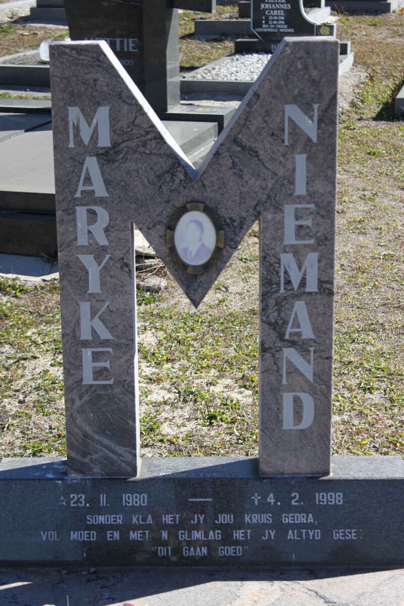 NIEMAND Maryke 1980-1998