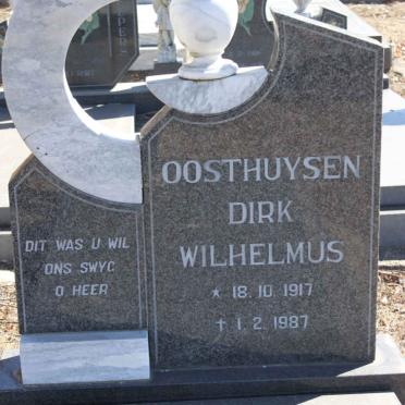 OOSTHUYSEN Dirk Wilhelmus 1917-1987
