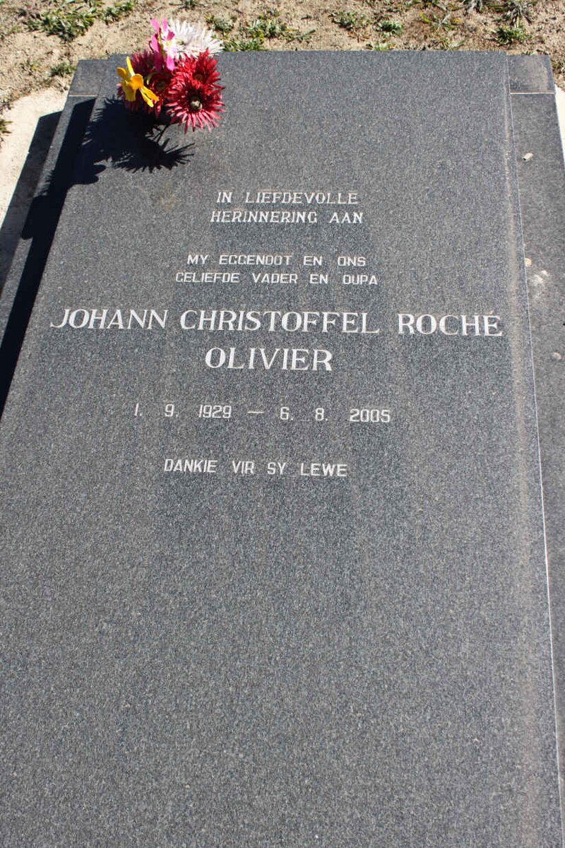 OLIVIER Johann Christoffel Roche 1929-2005