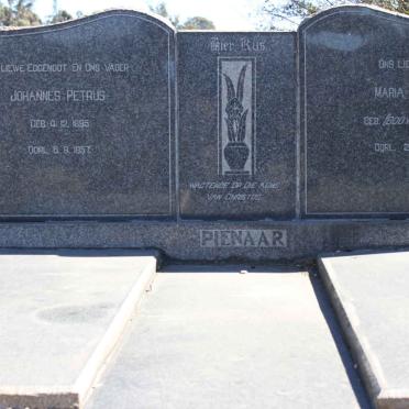 PIENAAR Johannes Petrus 1895-1957 &amp; Maria Hendrika BOOYSEN 1894-1982