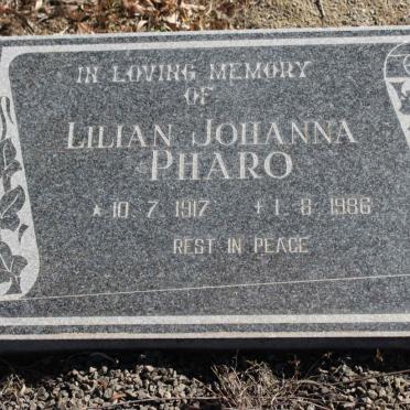 PHARO Lilian Johanna 1912-1986