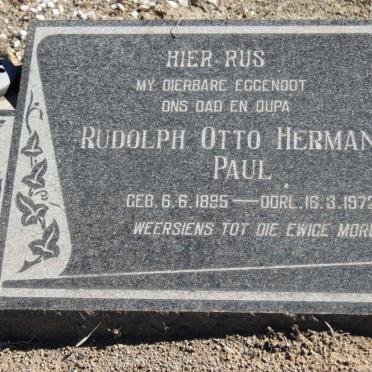 PAUL Rudolph Otto Hermann 1895-1972