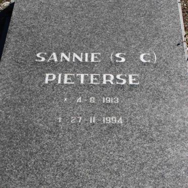PIETERSE S.C. 1913-1994