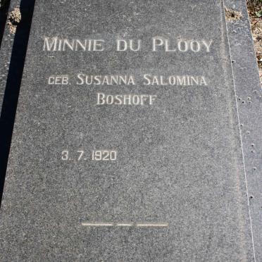 PLOOY Susanna Salomina, du nee BOSHOFF 1920-
