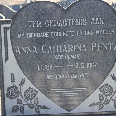 PENTZ Anna Catharina nee HUMAN 1881-1967