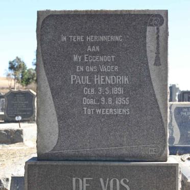VOS Paul Hendrik, de 1891-1955