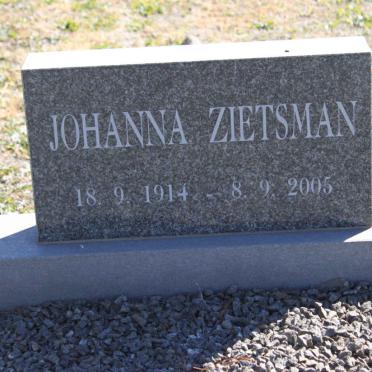 ZIETSMAN Johanna 1914-2005