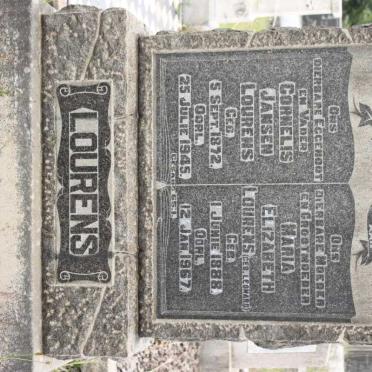 LOURENS Cornelis Jansen 1872-1945 &amp; Maria Elizabeth LEONARD 1888-1967