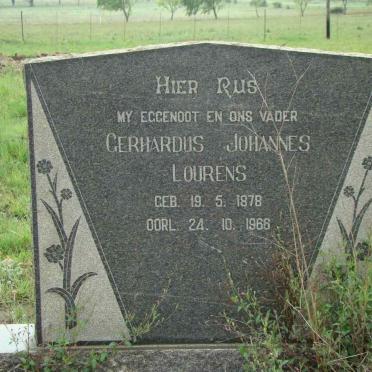 LOURENS Gerhardus Johannes 1878-1966