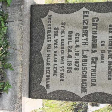 LABUSCHAGNE Catharina Gertruida Elizabeth 1878-1955