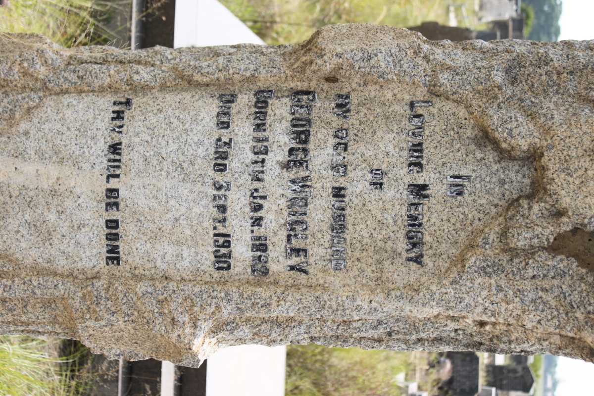 WRIGLEY George 18??-1930