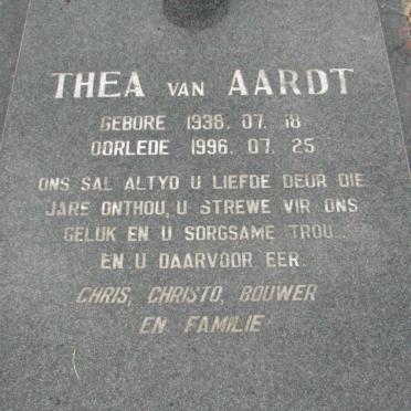 AARDT Thea, van 1938-1996