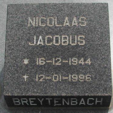 BREYTENBACH Nicolaas Jacobus 1944-1996