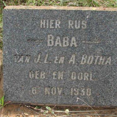 BOTHA Baba 1930-1930